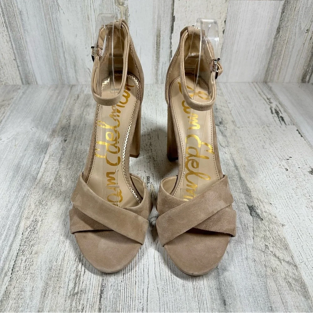 New Sam Edelman Yancy Ankle Strap Sandal in Oatmeal #281